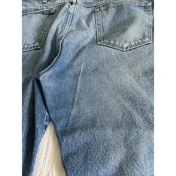 Vintage Rustler Jeans Men's 38x32 Blue Classic Straight 100% Soft Cotton Faded - Picture 11 of 13